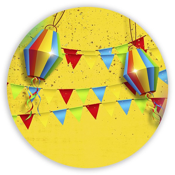 Painel Redondo - Festa Junina - Sublimado 3D