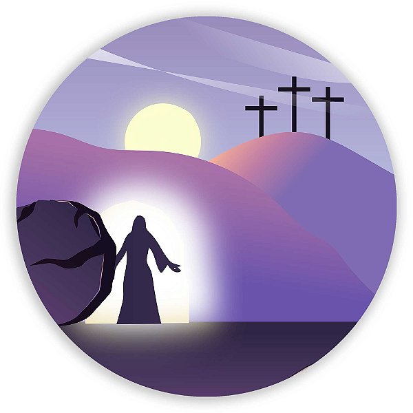 Painel Redondo - Painel Redondo - Páscoa - Sublimado 3D