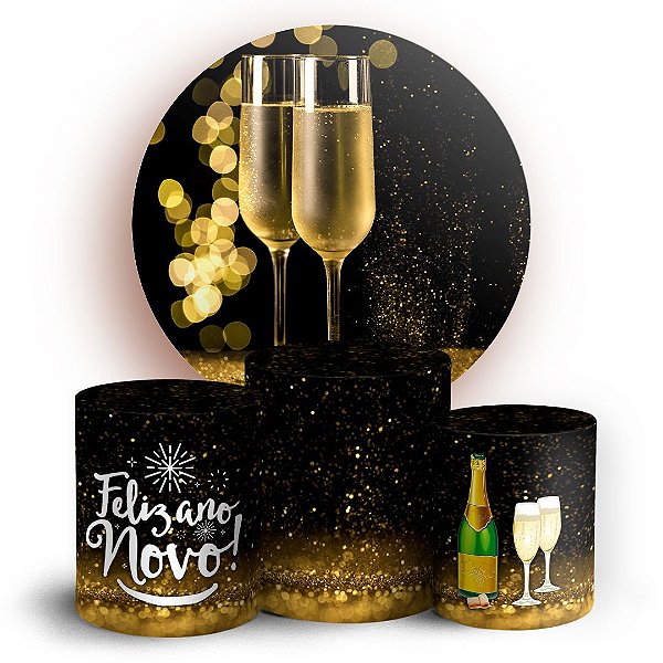 KIT Redondo e Trio - Ano Novo - Natal - Sublimado 3D