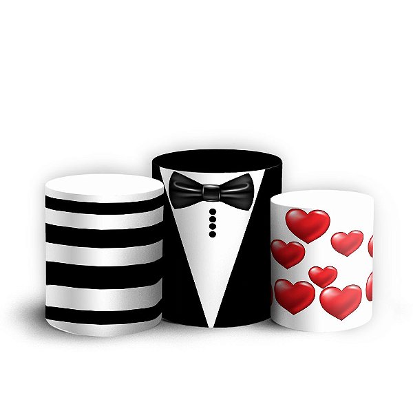 Trio Cilindro - Dia dos Pais - Sublimado 3D + Elástico