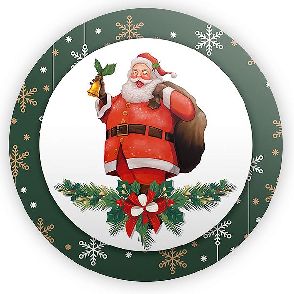 Painel Redondo - Natal - Ano Novo - Sublimado 3D