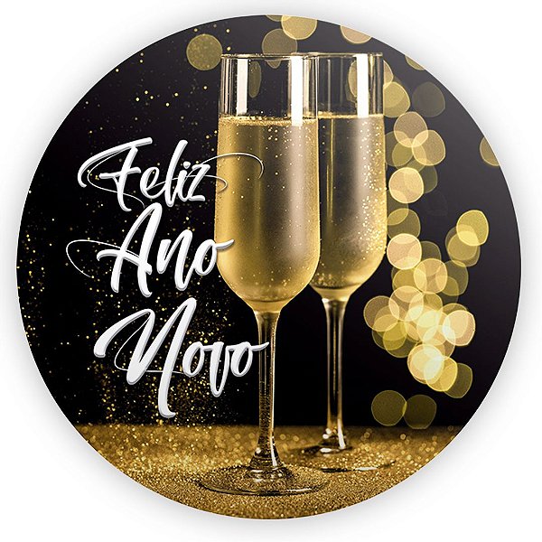 Painel Redondo - Ano Novo - Natal - Sublimado 3D