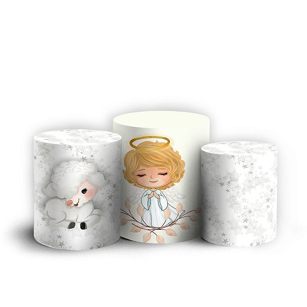 Trio Cilindro - Natal - Ano Novo - Sublimado 3D + Elástico