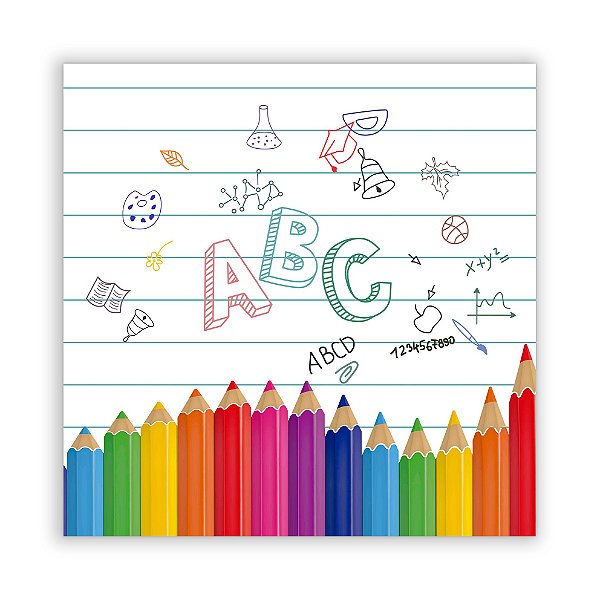 Painel Quadrado - ABC - Sublimado 3D