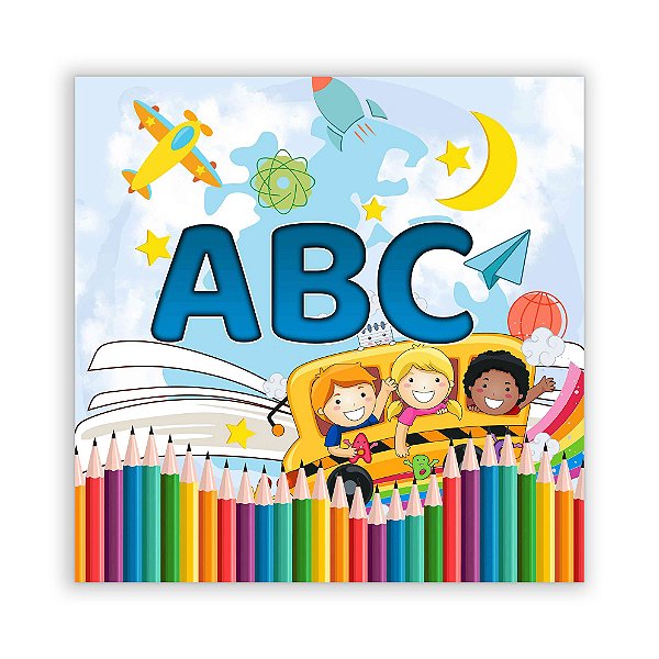 Painel Quadrado - ABC - Sublimado 3D