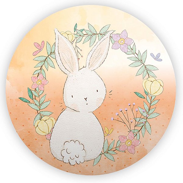 Painel Redondo - Pascoa - Sublimado 3D