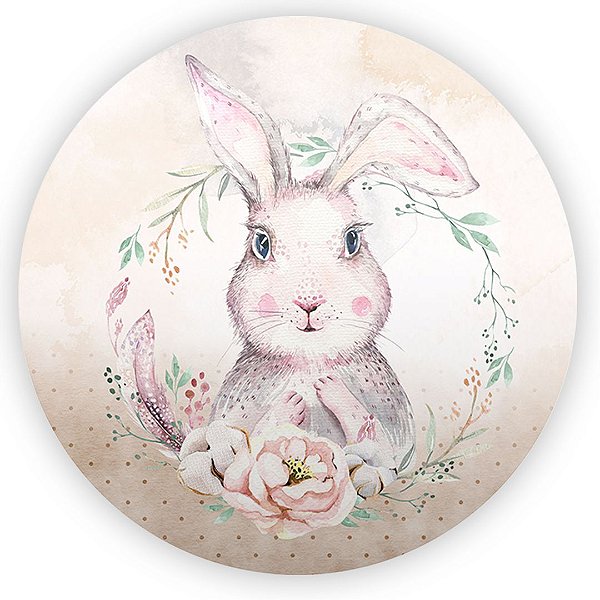 Painel Redondo - Pascoa - Sublimado 3D