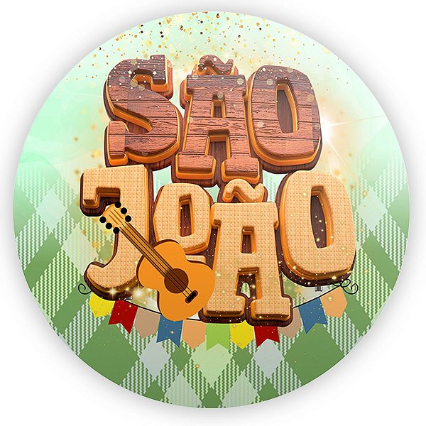 Painel Redondo - Festa Junina - Sublimado 3D