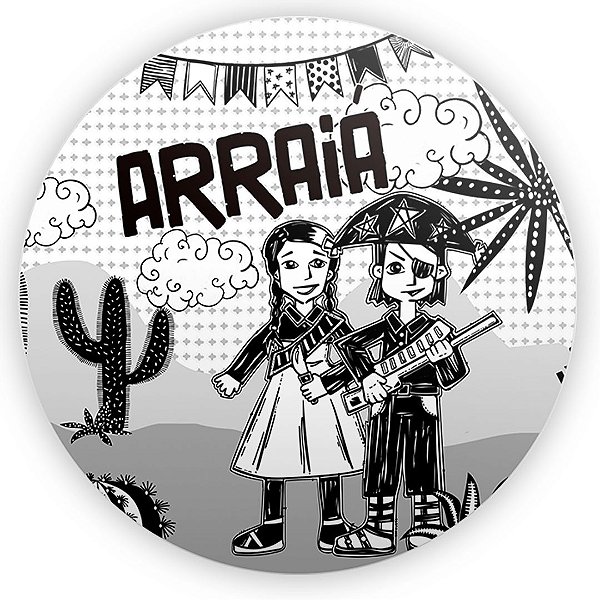 Painel Redondo - Festa Junina - Sublimado 3D