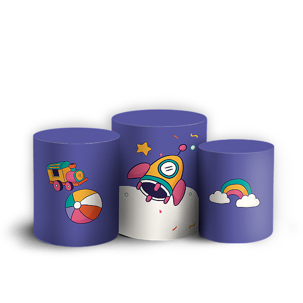 Trio Cilindro - Dia das Criancas - Sublimado 3D