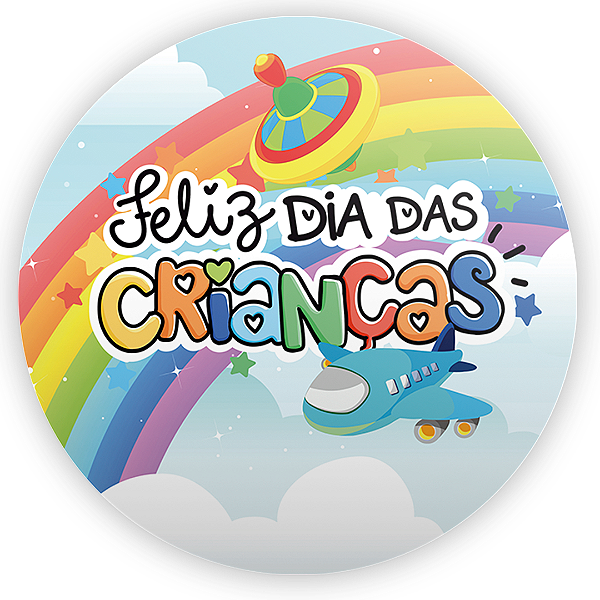 Painel Redondo - Dia Das Criancas - Sublimado 3D
