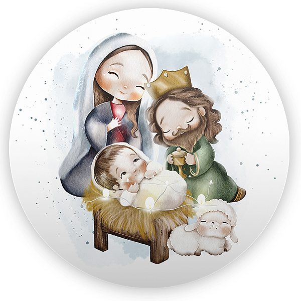 Painel Redondo - Natal - Sublimado 3D