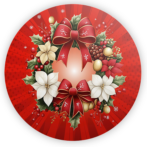 Painel Redondo - Natal - Sublimado 3D