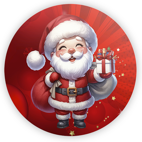 Painel Redondo - Natal - Sublimado 3D