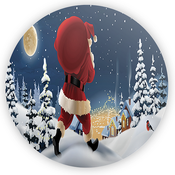 Painel Redondo - Natal - Sublimado 3D