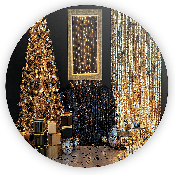 Painel Redondo - Natal - Sublimado 3D