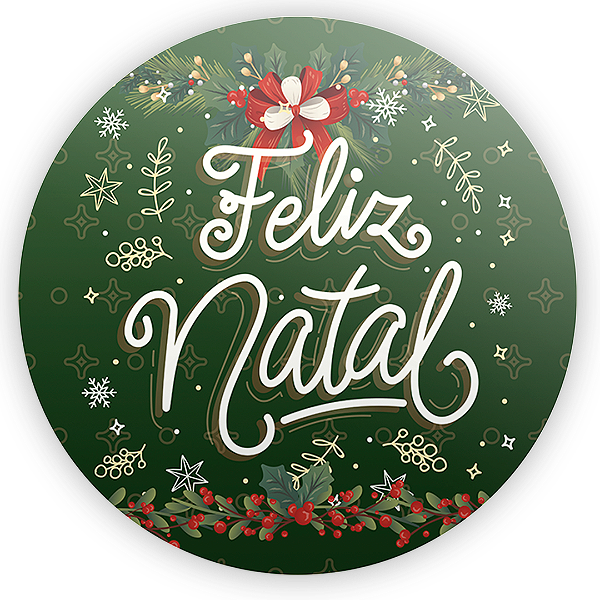 Painel Redondo - Natal - Sublimado 3D