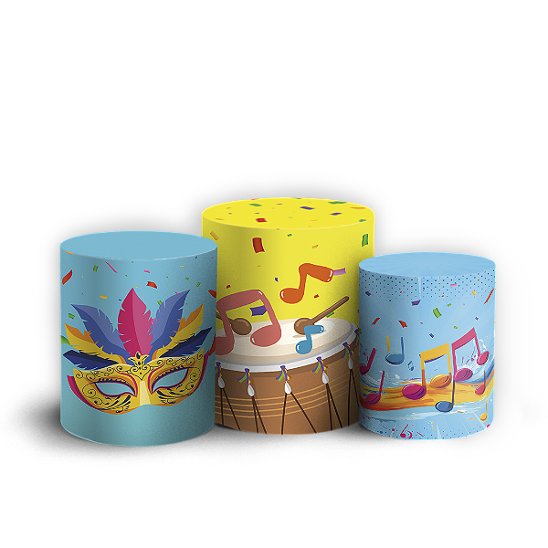 Trio Cilindro - Carnaval - Sublimado 3D
