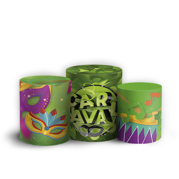 Trio Cilindro - Carnaval - Sublimado 3D