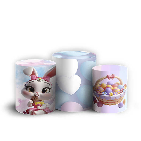 Trio Cilindro - Páscoa - Sublimado 3D