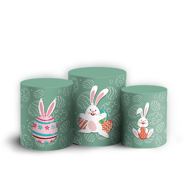 Trio Cilindro - Páscoa - Sublimado 3D