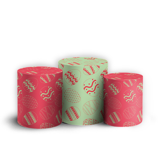 Trio Cilindro - Páscoa - Sublimado 3D