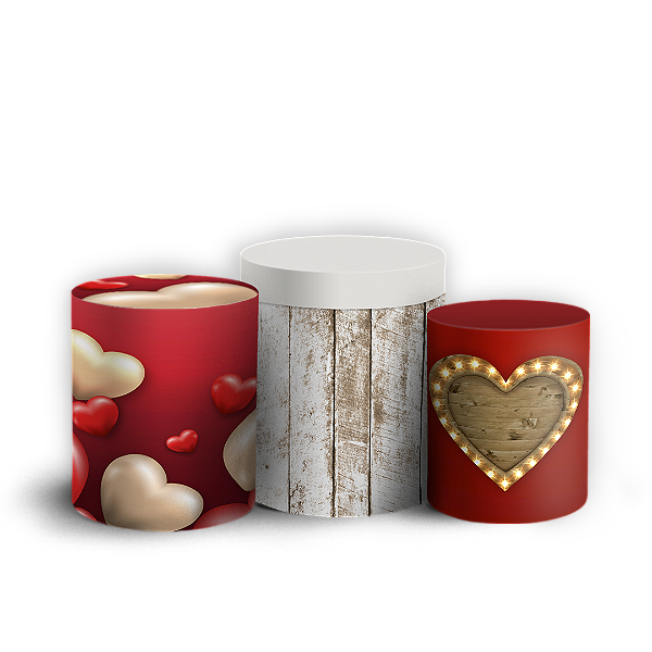 Trio Cilindro - Dia Das Mães - Sublimado 3D