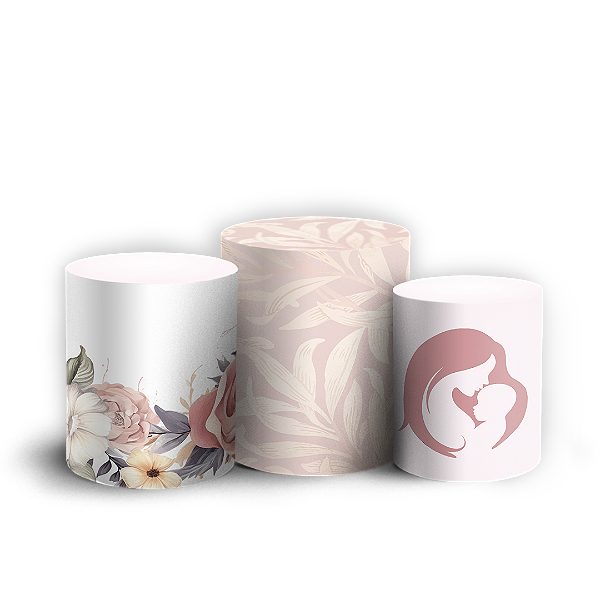 Trio Cilindro - Dia Das Mães - Sublimado 3D