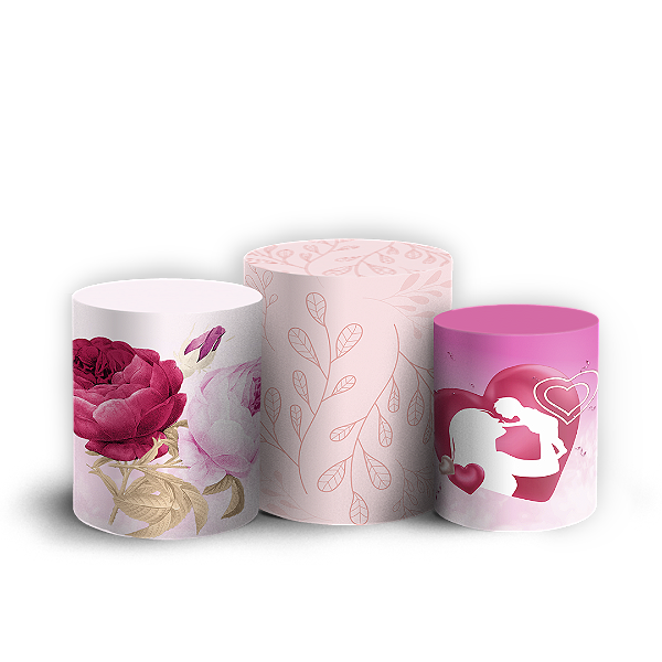 Trio Cilindro - Dia Das Mães - Sublimado 3D