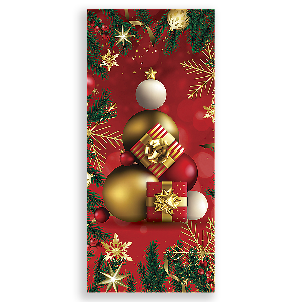 Capa Decorativa Porta Sublimação 3D - Porta de Natal