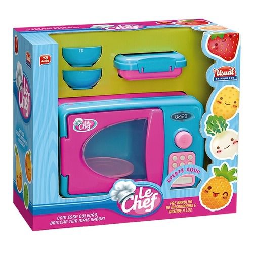 Brinquedo Micro-ondas com acessórios Le Chef