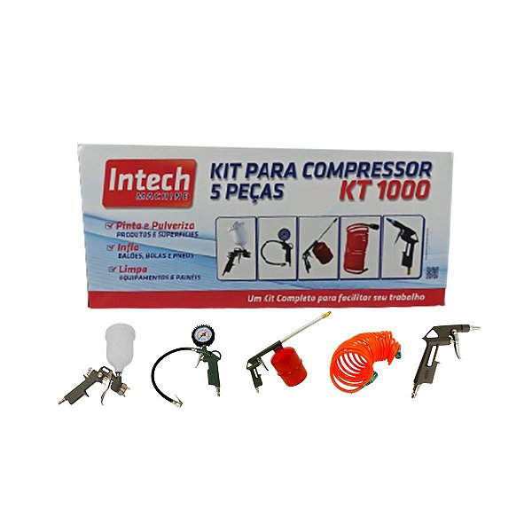Kit Para Compressor Com 5 Peças - Kt1000 - Intech Machine