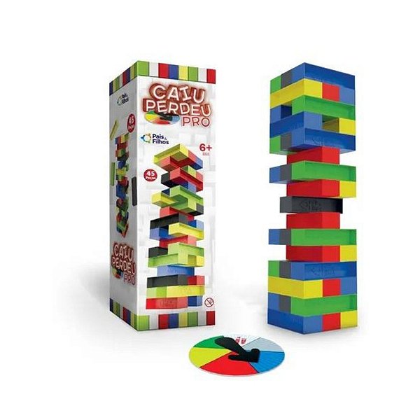 Brinquedo Infantil Caiu Perdeu Pro Torre Plástico Colorido