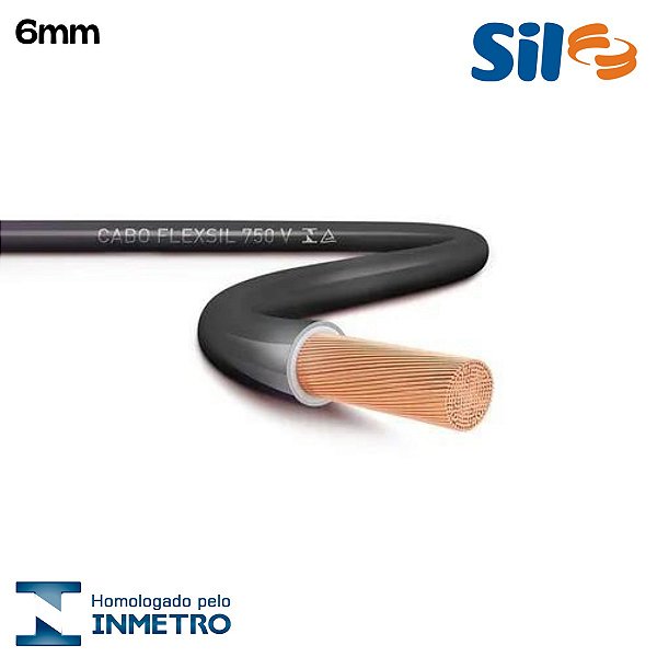 Fio Flex Antichamas Cabo 6MM Rolo Com 100M 750V