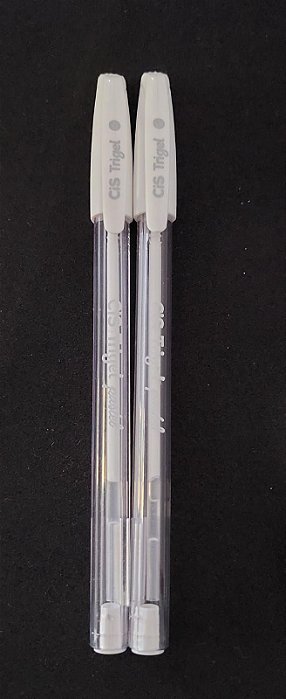 Caneta Cis Trigel Pastel-Branca