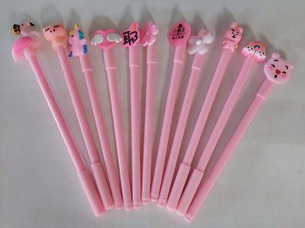 Canetas Kawaii Rosa