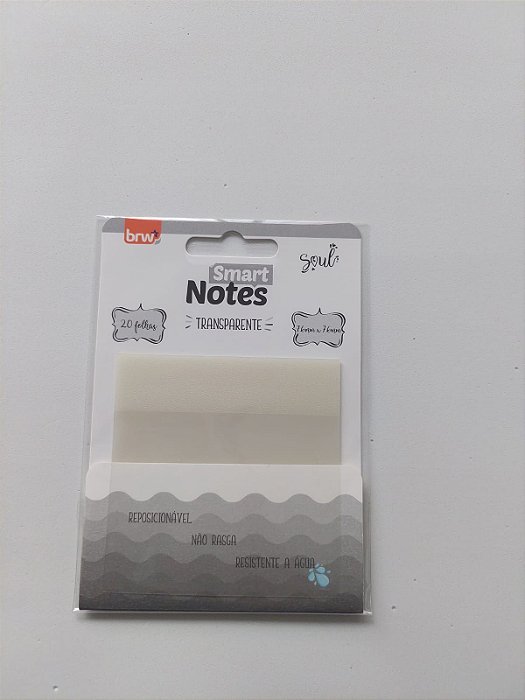Bloco de anotações -Smart Notes Transparente BRW