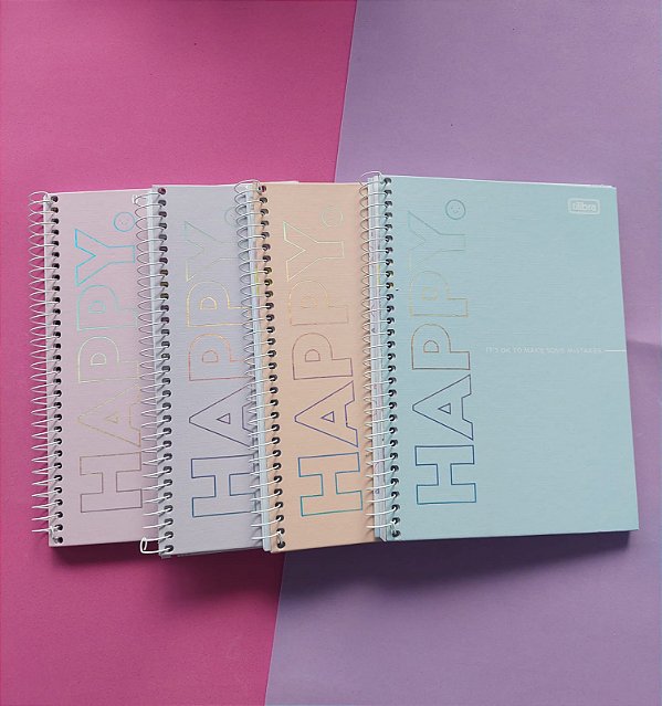 Caderno Colegial Happy