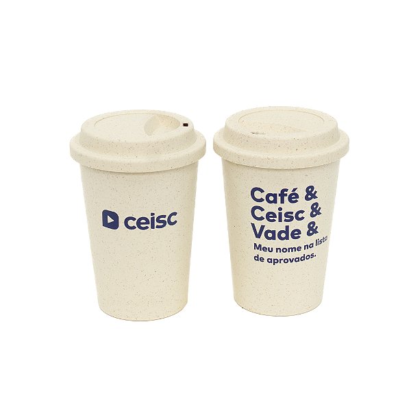 Copo de Bambu "Café&Ceisc&Vade" 450ml