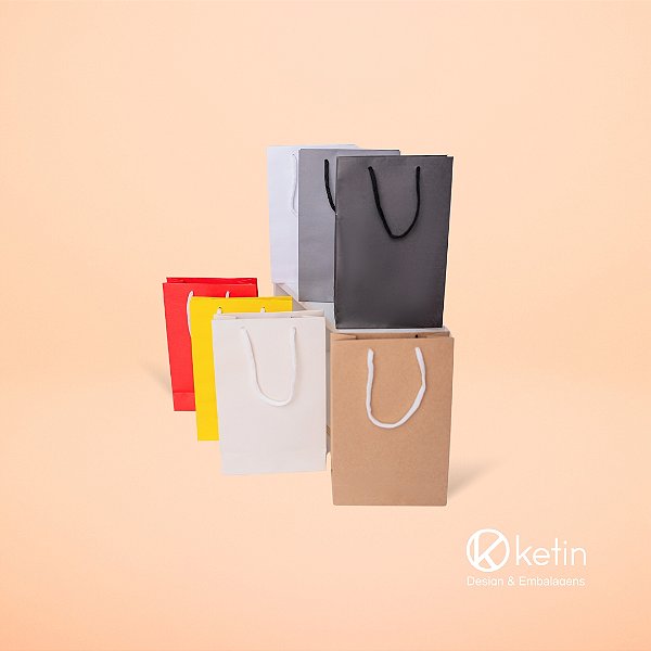 Sacola de Papel P - 25x16x7 cm