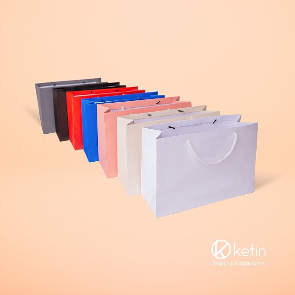 Sacola de Papel M - 23x33,5x12 cm