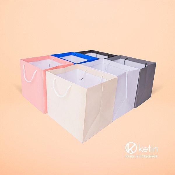 Sacola Papel Larga 25x26x21cm