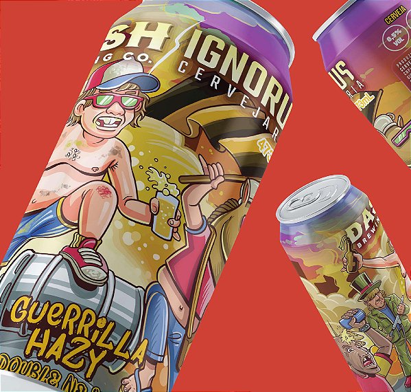 Cerveja Ignorus/DASH Guerrilla Hazy 473mL
