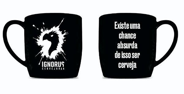 Caneca Ignorus 360ml Preta