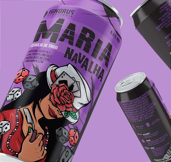 Cerveja Ignorus Maria Navalha Imperial Sour 473mL