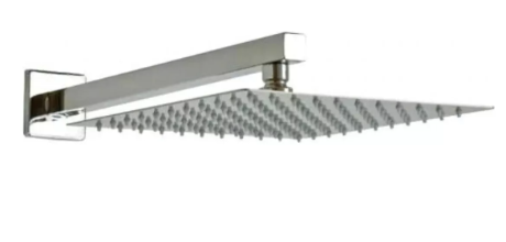Ducha Inox Quadrada 20 cm x 20 cm Aço 304 LINHA AQUA MKS
