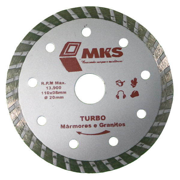 Disco de corte turbo combate 110mm MKS