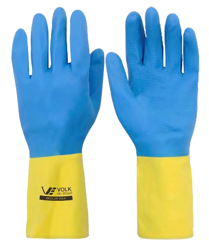 Luva de Látex Neoprene Bicolor Slim CA - 37900