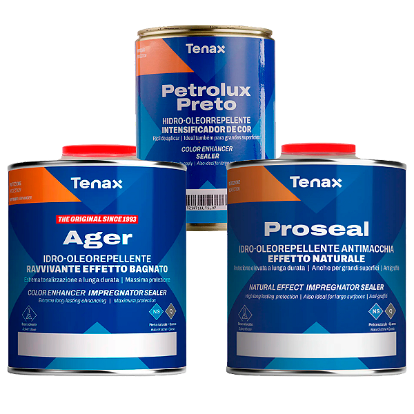 Kid de Impermeabilizantes TENAX - Ager + Proseal + Petrolux Preto