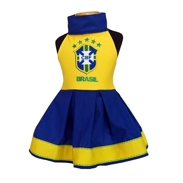 Vestido Pet Seleção Brasileira
